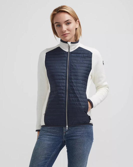 HOLEBROOK - Mimmi Fullzip Windproof - Off white/Navy