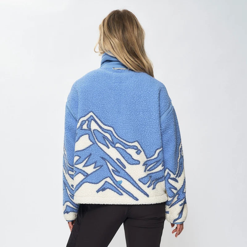 EMILIE VOE NERENG - Himmeltind, pile fleece jacket - Frozen Fjord