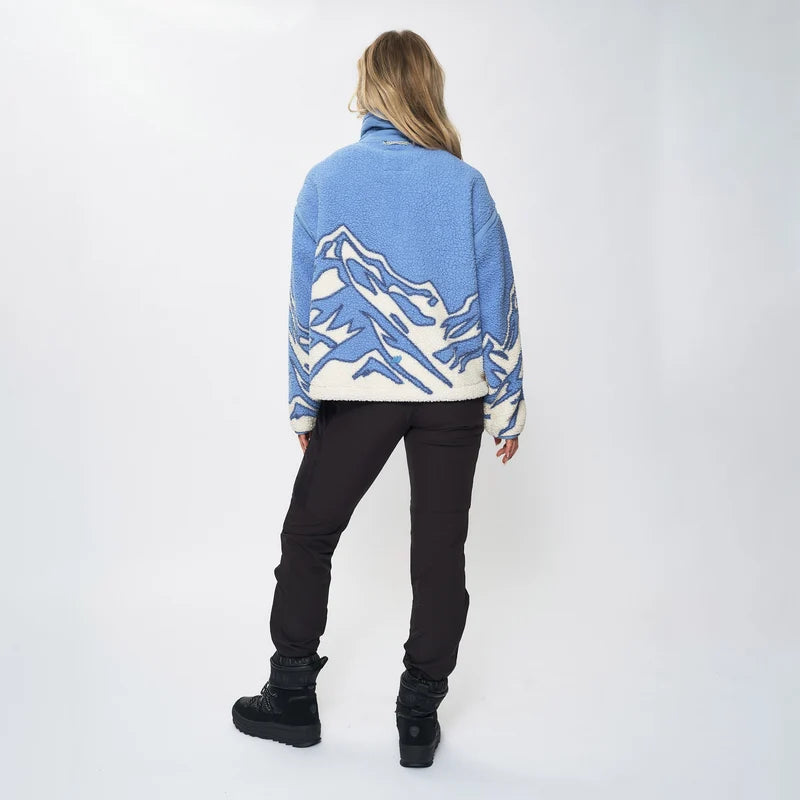 EMILIE VOE NERENG - Himmeltind, pile fleece jacket - Frozen Fjord