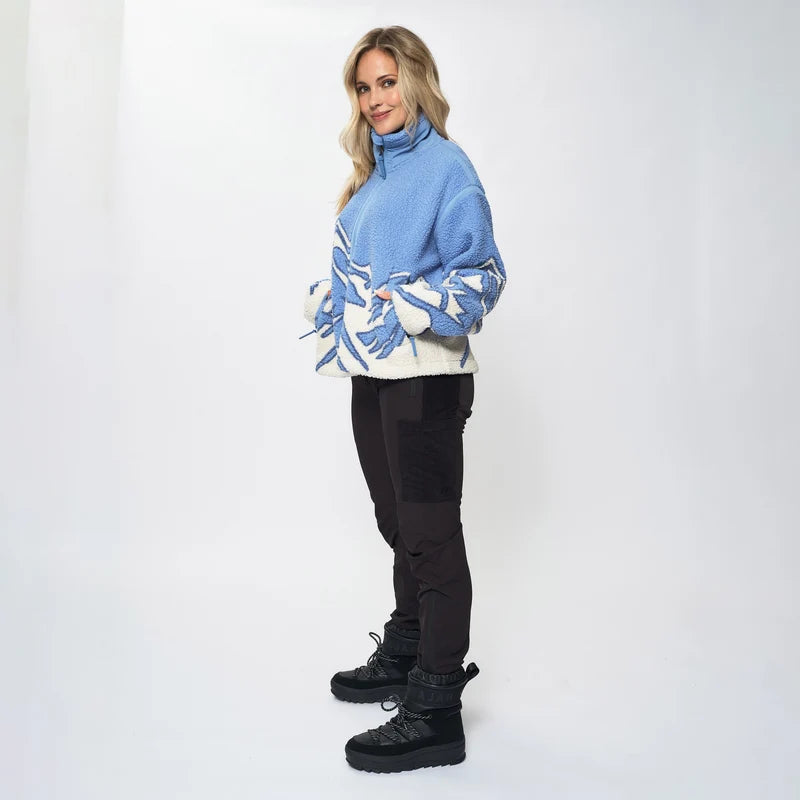 EMILIE VOE NERENG - Himmeltind, pile fleece jacket - Frozen Fjord