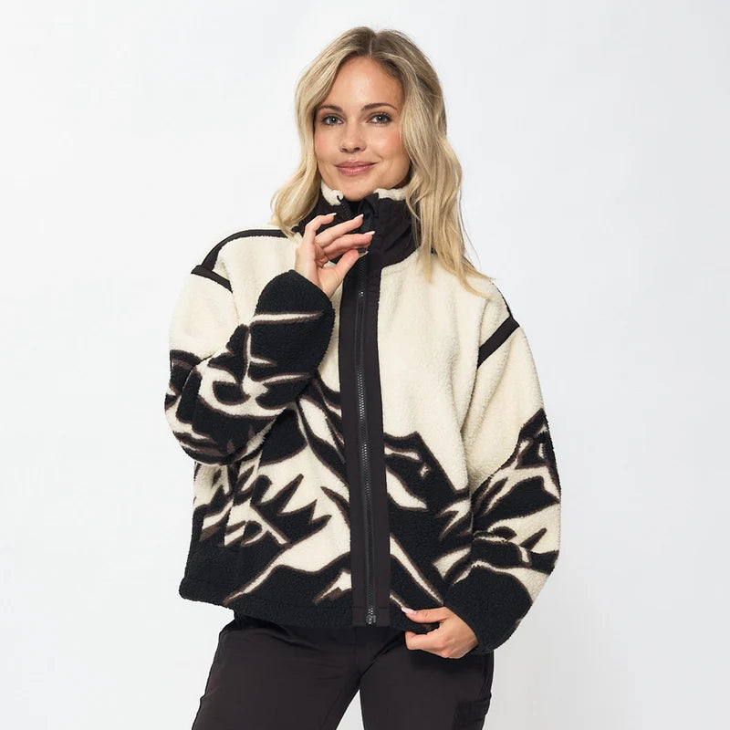 EMILIE VOE NERENG - Himmeltind, pile fleece jacket - Gardenia
