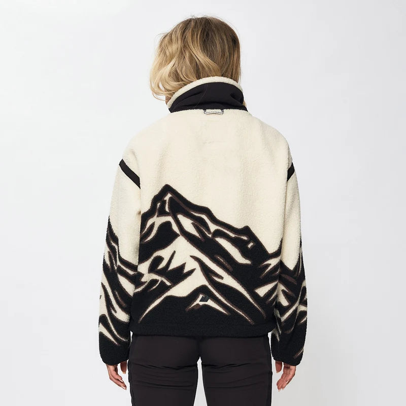 EMILIE VOE NERENG - Himmeltind, pile fleece jacket - Gardenia