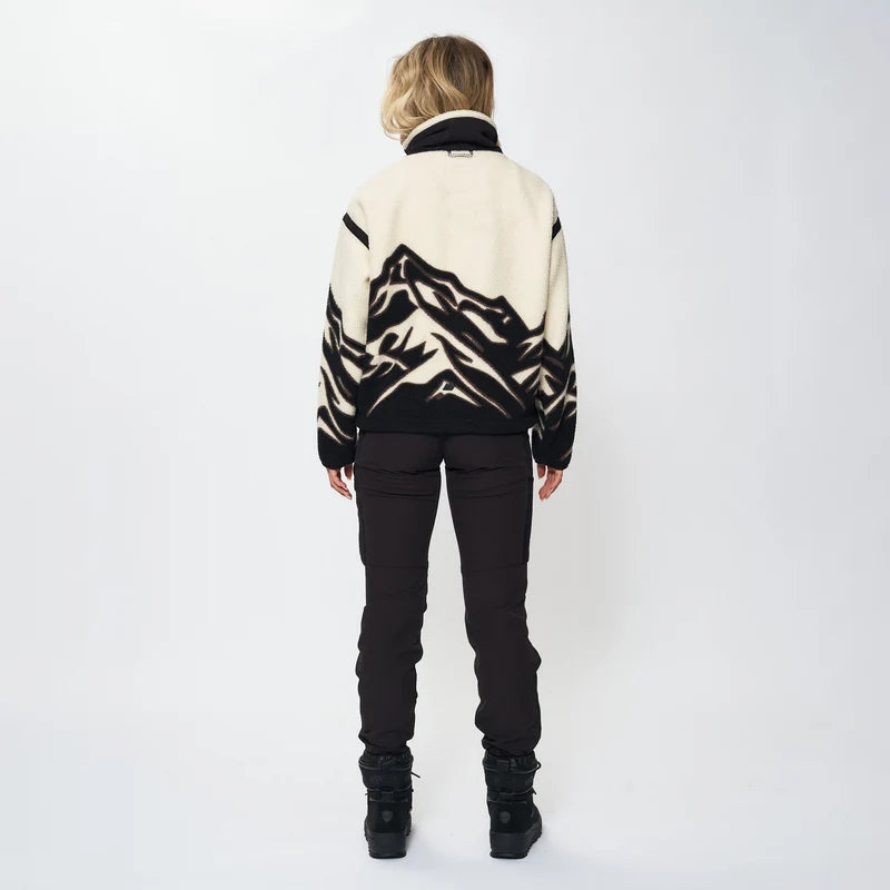 EMILIE VOE NERENG - Himmeltind, pile fleece jacket - Gardenia