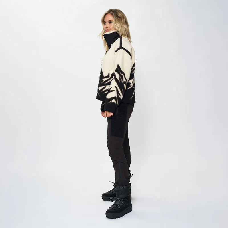 EMILIE VOE NERENG - Himmeltind, pile fleece jacket - Gardenia