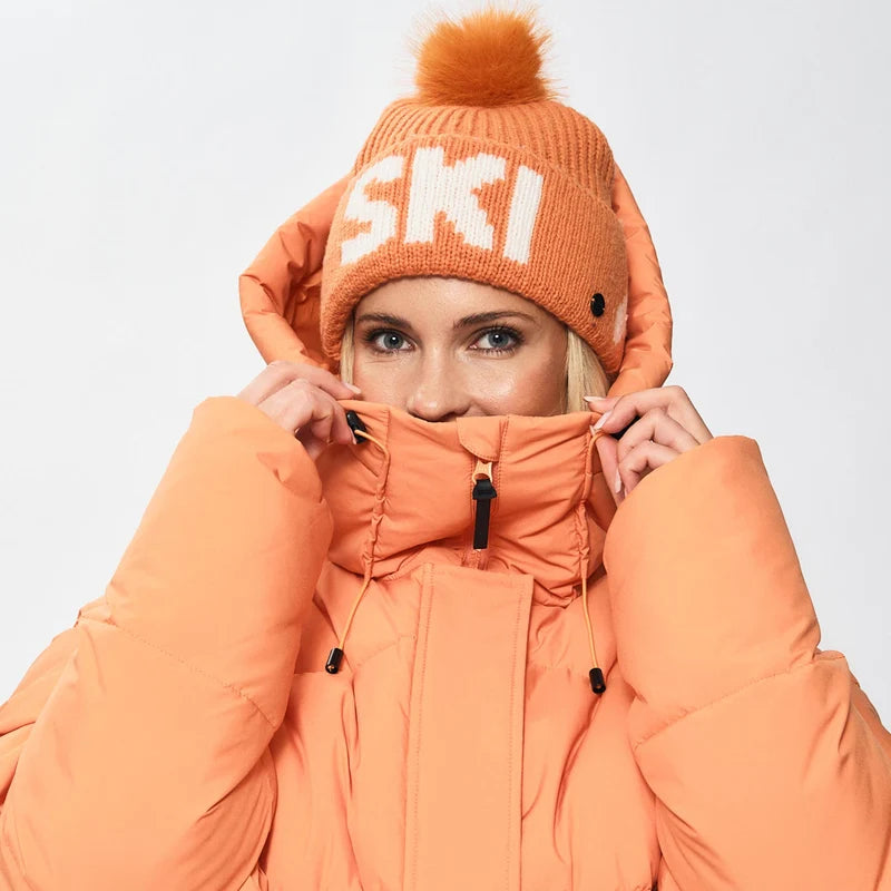 EMILIE VOE NERENG - Skarsnuten, wool blend hat - Dusty orange