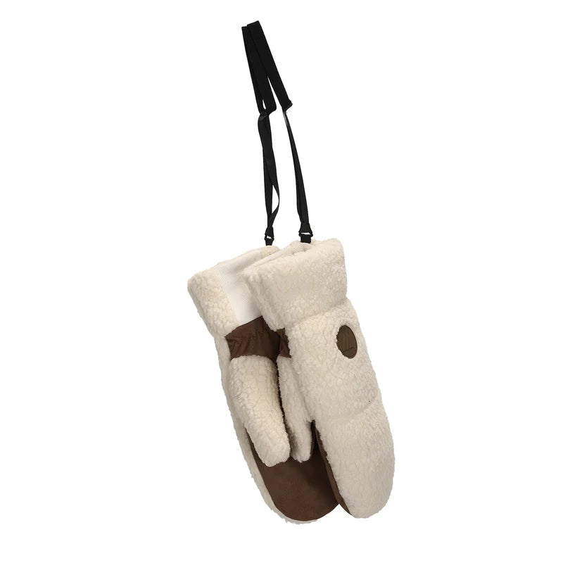 Skogstad - Sauda pilefleece votter - Offwhite
