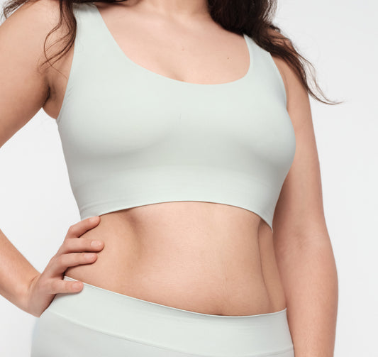 Organic Basics - Smooth Bralette - Light Jade