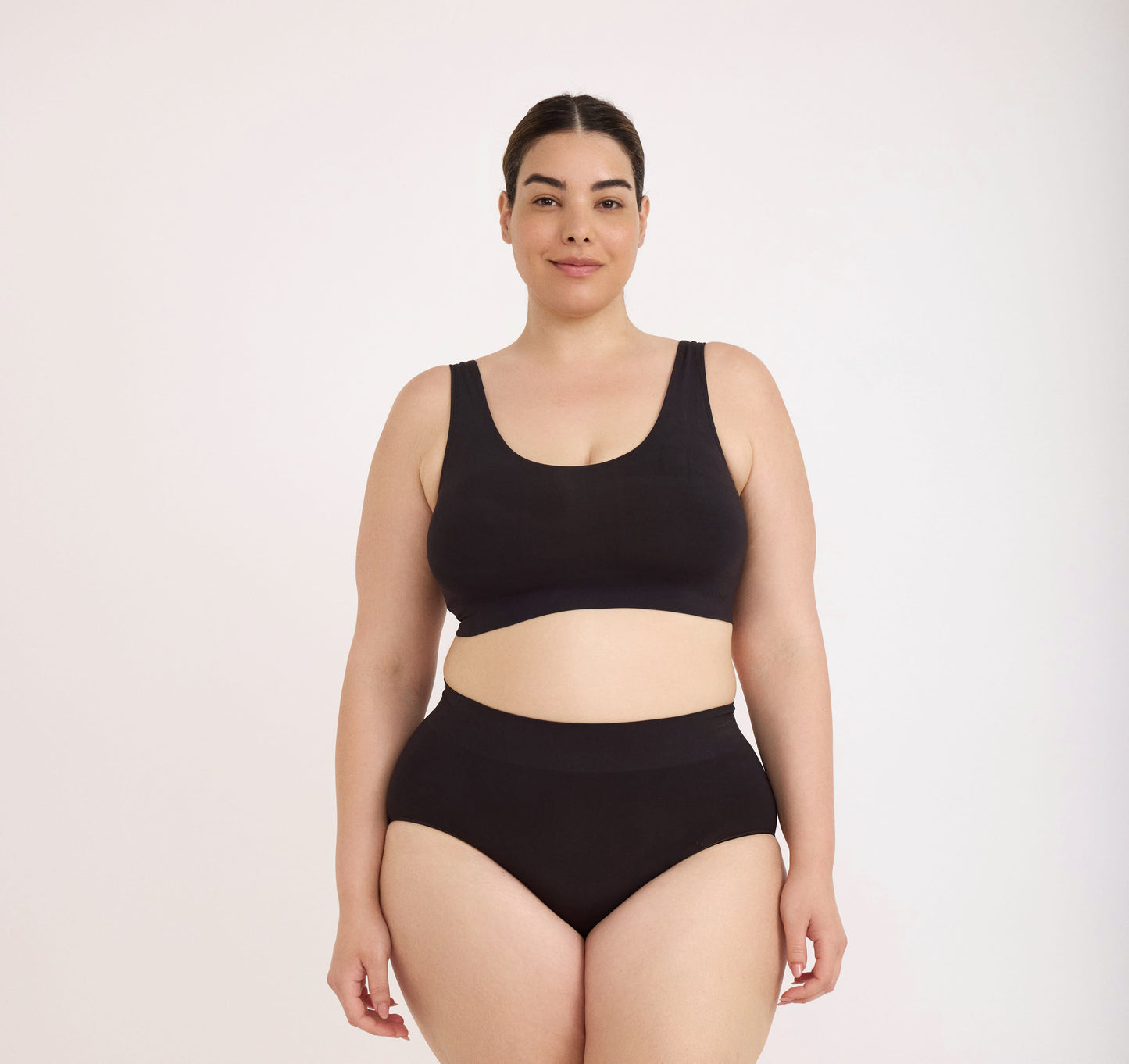 Organic Basics - Smooth High-Leg Briefs - Black