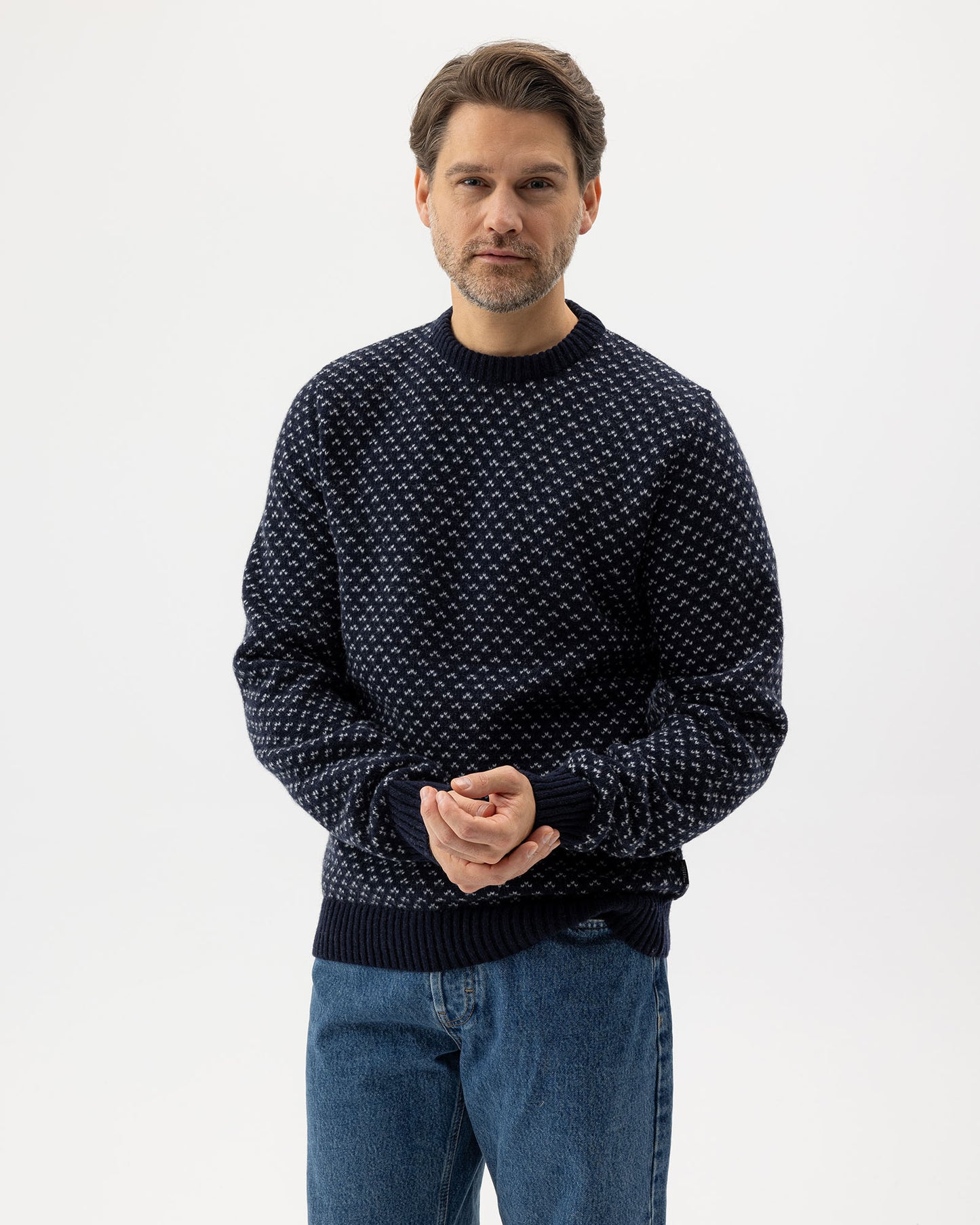 HOLEBROOK - Torsten Crew - Navy/Marble Grey