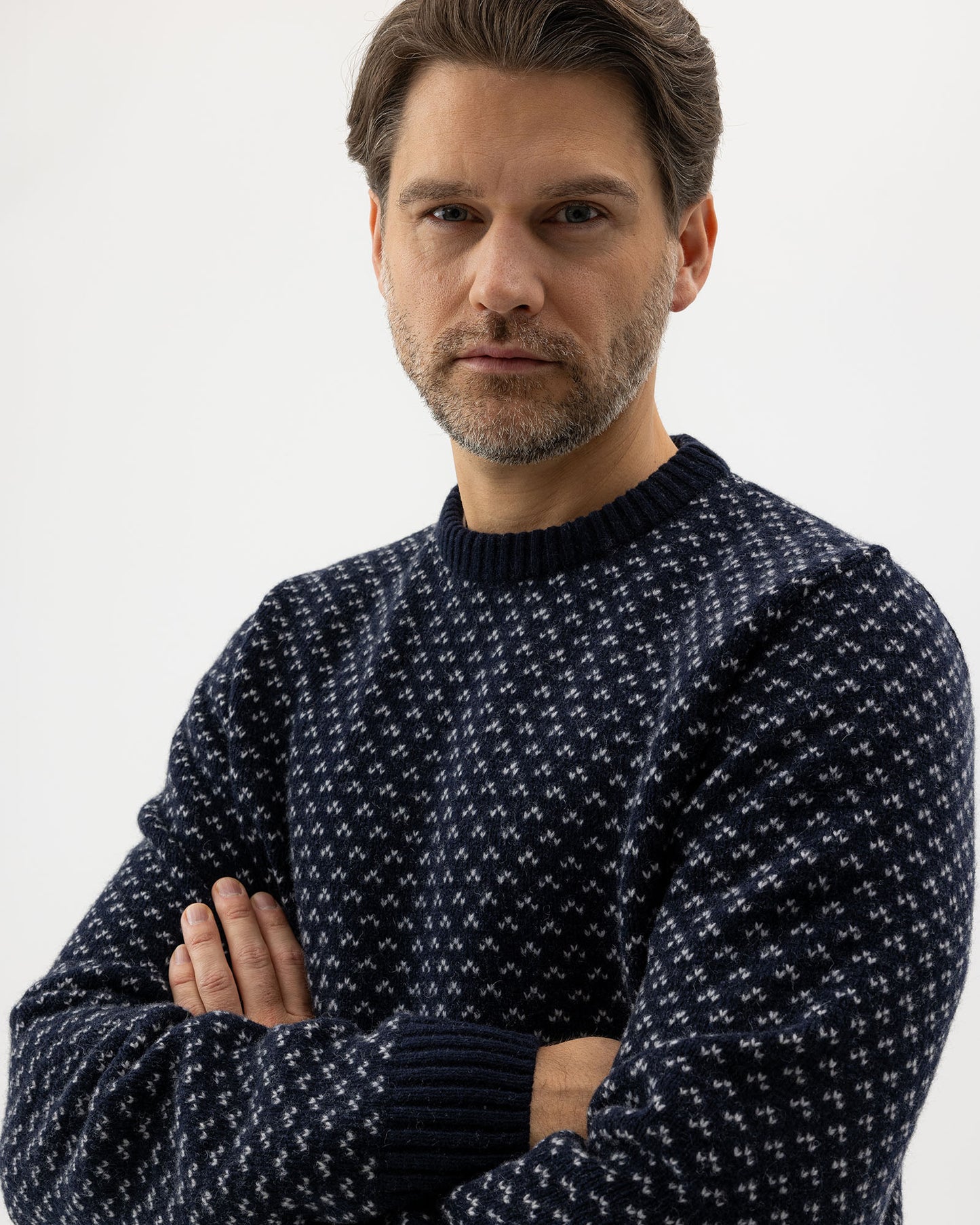 HOLEBROOK - Torsten Crew - Navy/Marble Grey