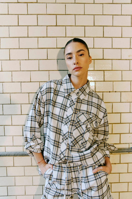 HUMBLE - OlivieHBS Shirt - Off white combi