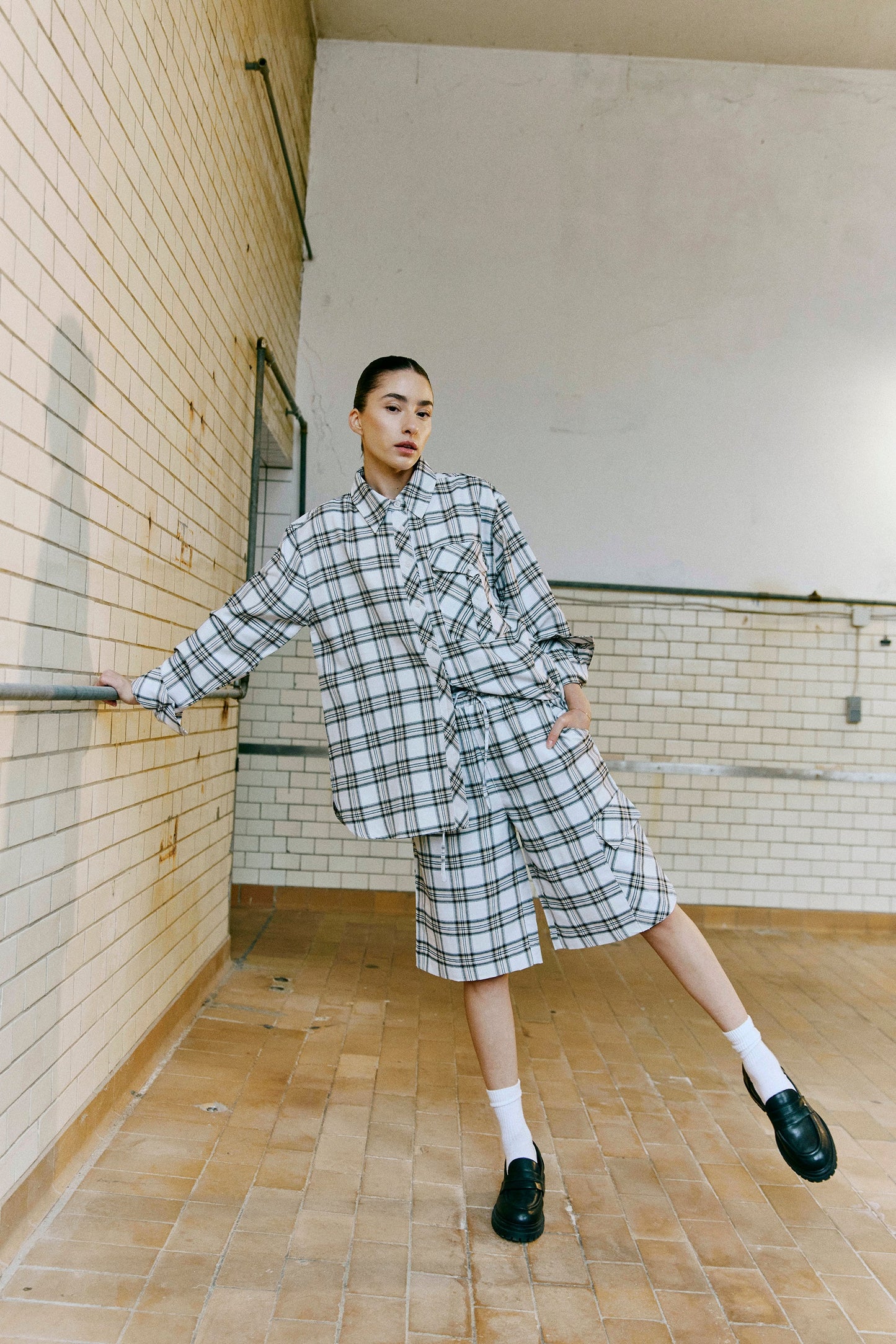 HUMBLE - OlivieHBS Shirt - Off white combi