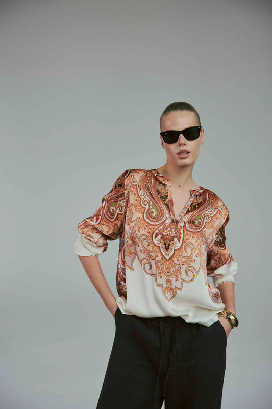 HUMBLE - KLAUDIAAG Blouse - Off-white combi