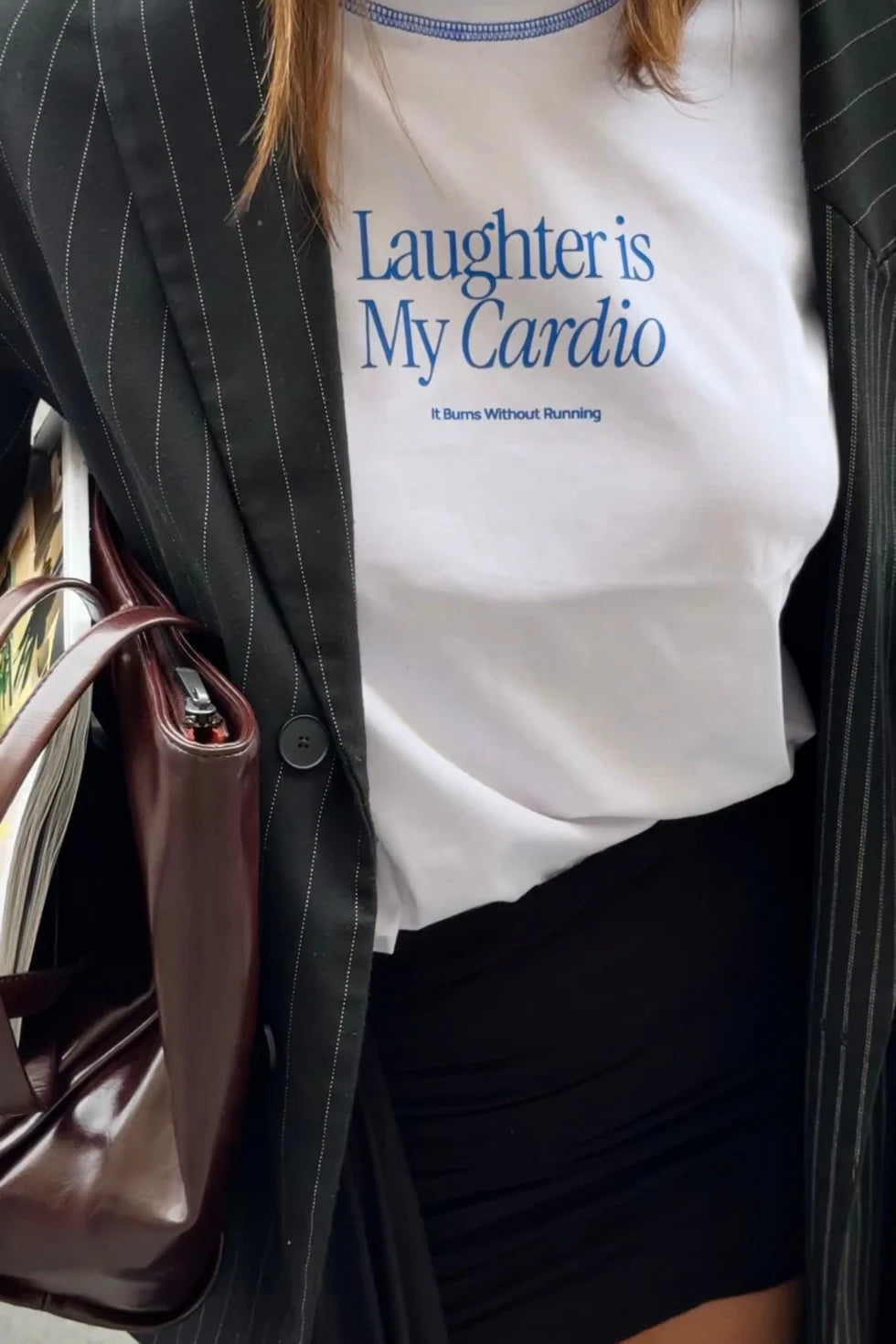 MINTEYES - Laugther is my cardio - White/blue