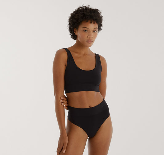 Smooth Bralette - Black