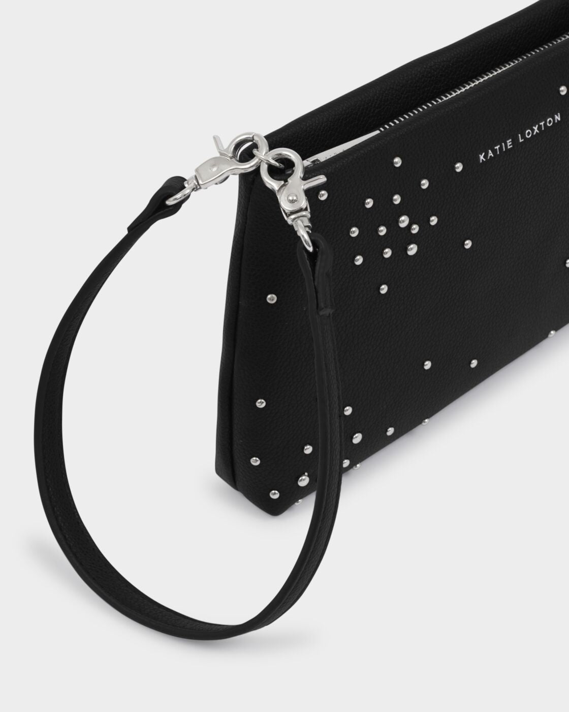 NOVA Studded wristlet clutch - Black