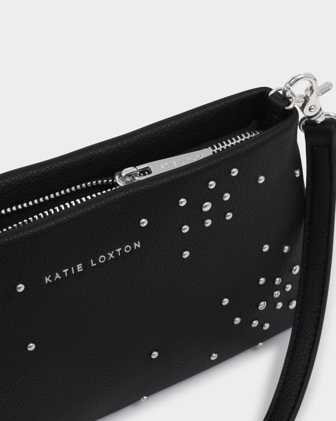NOVA Studded wristlet clutch - Black