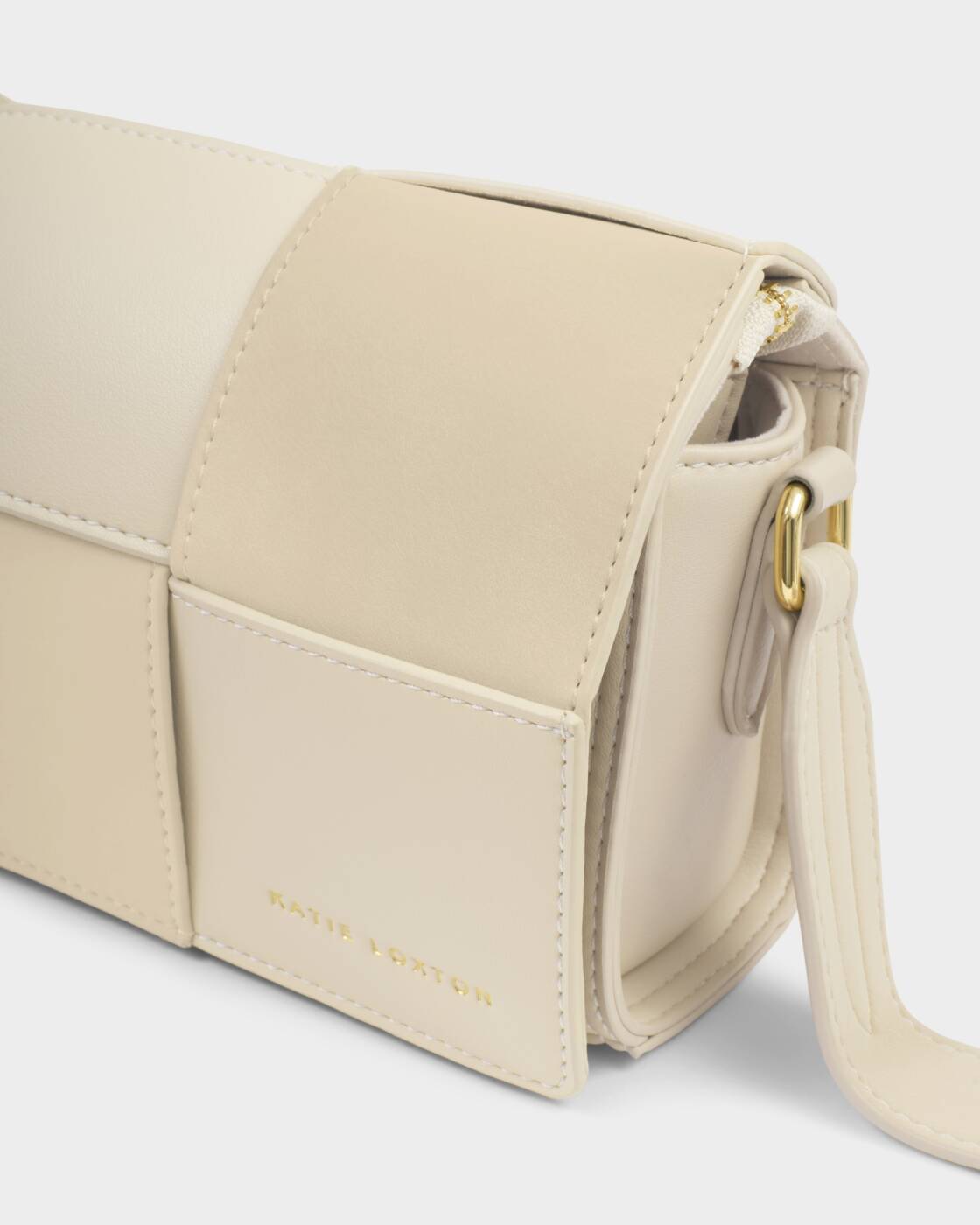 KATIE LOXTON - TAYA Crossbody bag - Off-white/Suedette (13,5 x 23 cm)