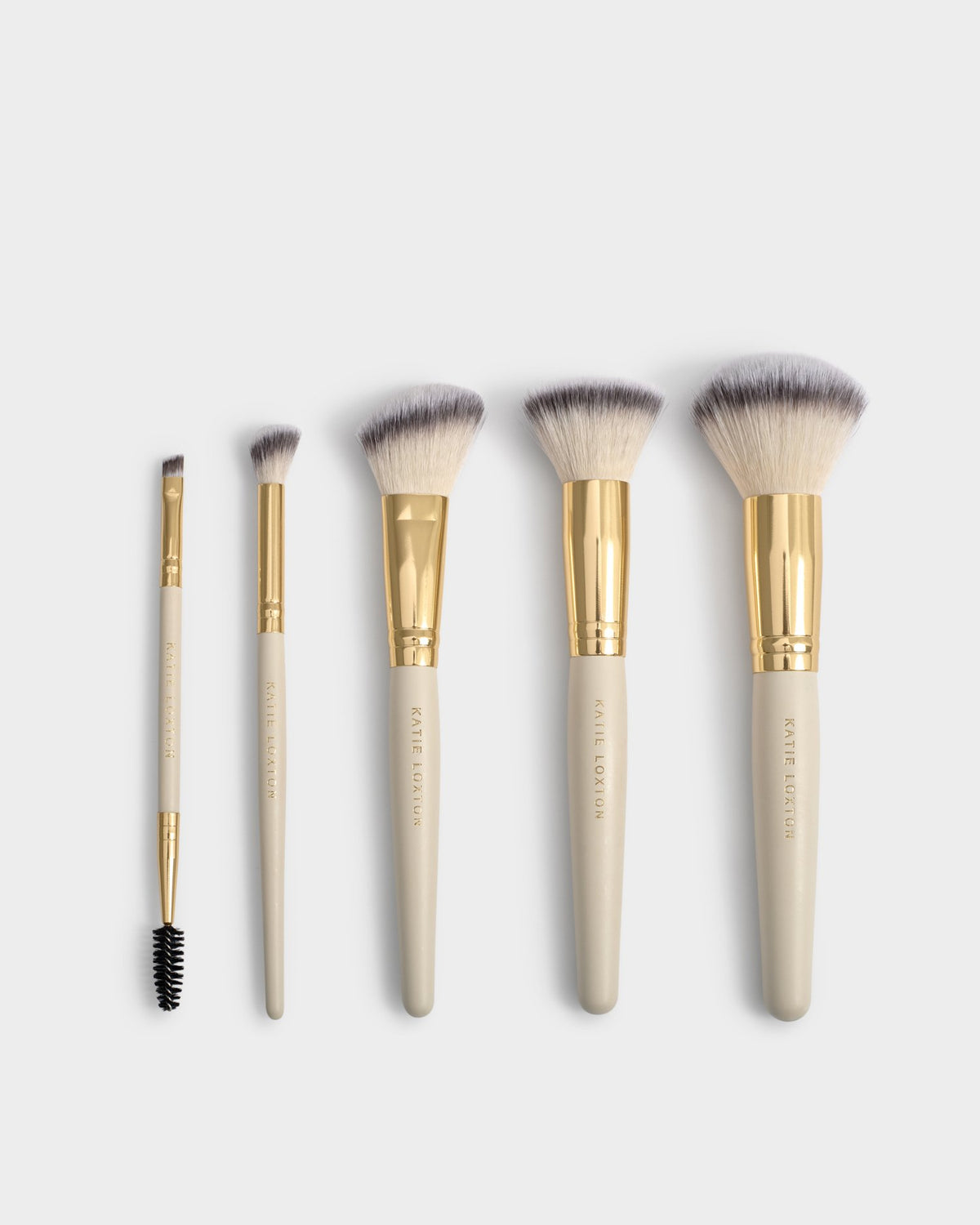 KATIE LOXTON - Make up Brush Set - Off white/Light Taupe