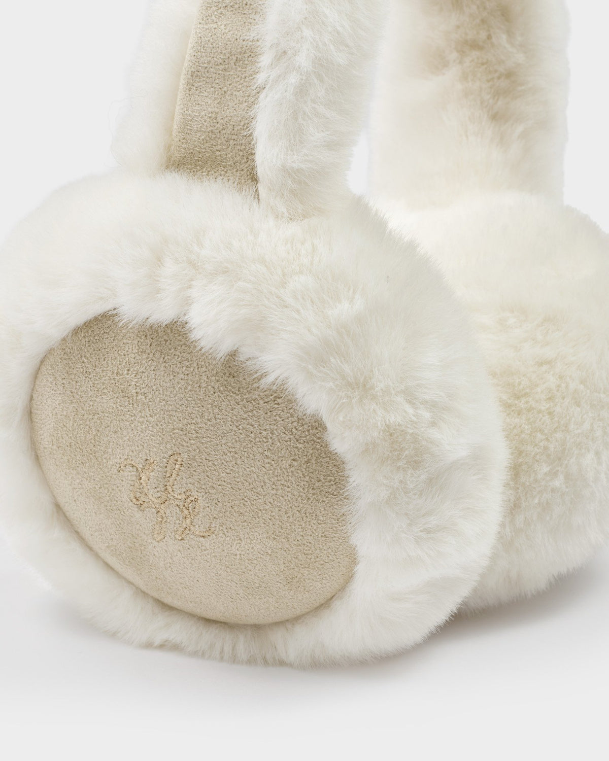 KATIE LOXTON - FAUX SUEDE Earmuffs - Taupe/CremE