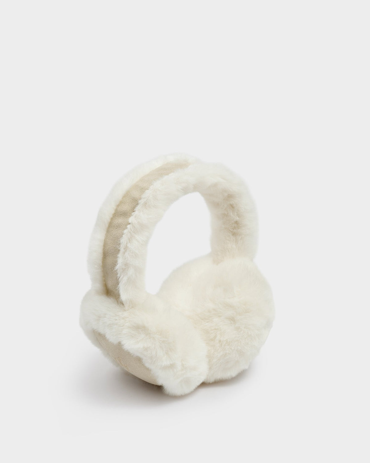 KATIE LOXTON - FAUX SUEDE Earmuffs - Taupe/CremE