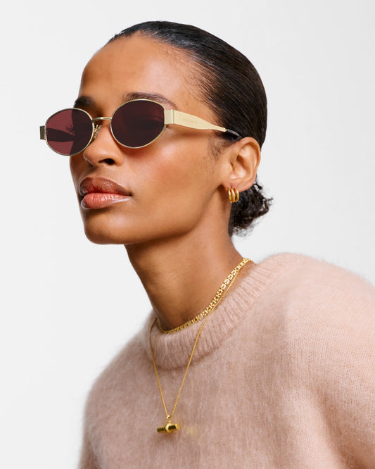 SIENA Sunglasses - Matte Gold / Tortoiseshell