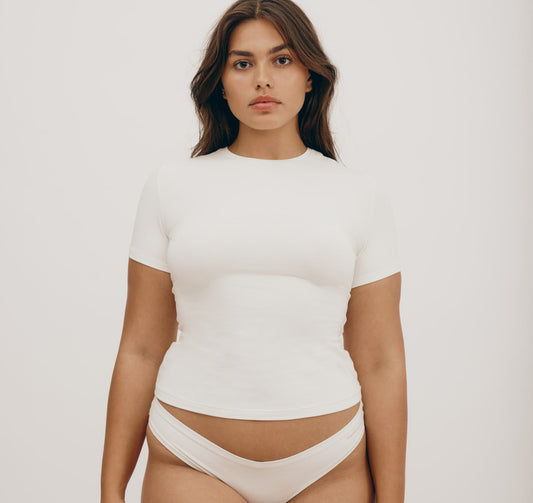Flex Tee - Off White (Organic Basics)