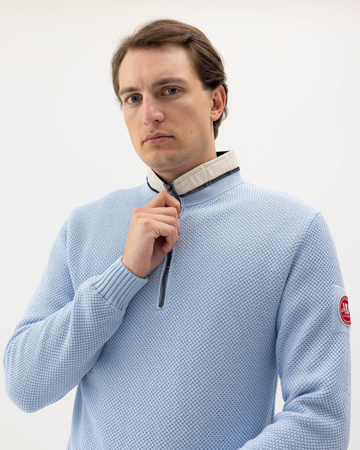 HOLEBROOK - Classic Windproof Zip - Pale Blue